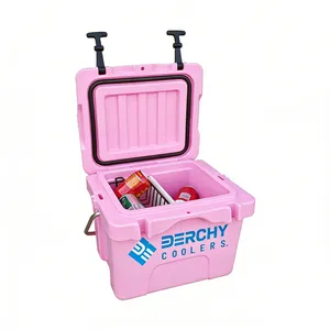 Insulated Ice Chest Hard Cooler W/Portable Handles 3 Day Ice Retention for Drink, Beverage, Camping, Fishing, Beach thumbnail-3
