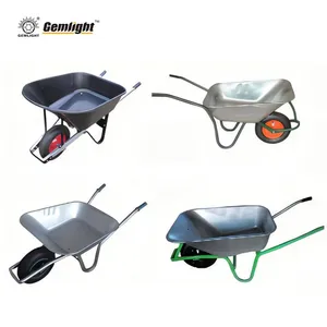 OEM Steel Tray Wheel Barrow With Anti Rust Coating for Agricultural Distributors Distributor Ready Packing for Yard Warehouse and Jobsite Ha thumbnail-1