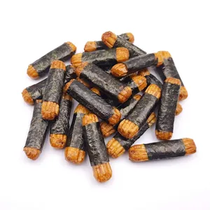 Factory Wholesale Seaweed Wrapped Rice Crackers Crispy Roll Snacks Japanese Style Nori Rice Sticks OEM Private Label Bulk Supply thumbnail-1