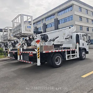 Dongfeng Export-type 23-meter Aerial Work Vehicle, Telescopic Boom Aerial Work Platform for Foreign Trade Maintenance thumbnail-4