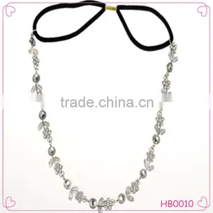 2015 Popular Hair Accessories Elastic Resin With Diamond Hair Band Sweet Korea Style Hair Band thumbnail-1