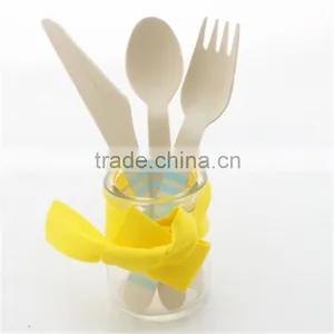 6.5inch Mini Wooden Fork and Spoon and Knife thumbnail-4