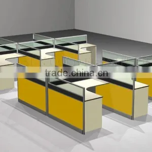 Modern Y Shaped 6 Person Office Workstation,call Center Partition (SZ-WSB326) thumbnail-3