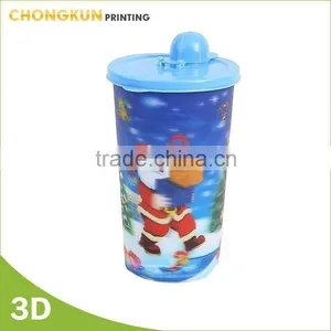 New Type Fashion Plastic Cup Straw Lid 3D thumbnail-1