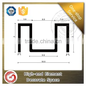 2016 Top Sale Factory Price U Shape Stainless Steel Metal Tile Trim thumbnail-3