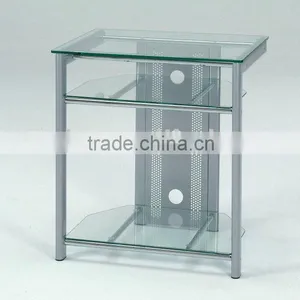 Modern TV Stand/ Metal Glass TV Showcase thumbnail-1