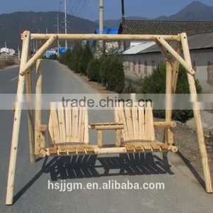 Patio Two Seater Wooden Outdoor Swing Chair thumbnail-2