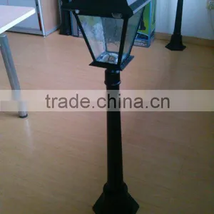 Outdoor Black Solar LED Post Lamp thumbnail-3