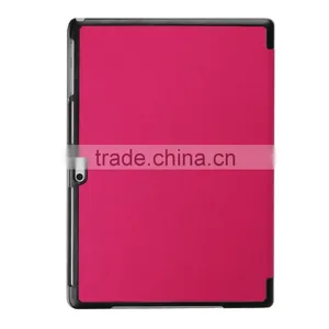 Hot Sale Hor Press Ultra Thin Flip Leather Case for Mircosoft Surface Pro 4 Flip Leather Cover Case thumbnail-3