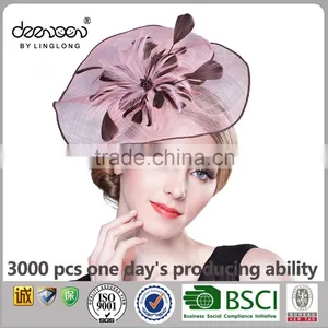 Elegant Sinamay Fascinator for Party Women Church Hat thumbnail-1