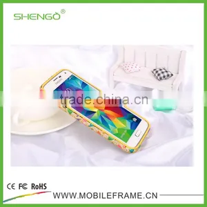 Wholesale Slim Metal Aluminum Bumper Buckle Case for Samsung Galaxy S5 thumbnail-3