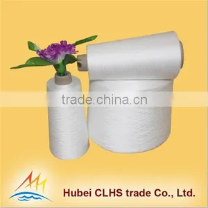 Raw White Semi Dull 100% Spun Yarn Polyester Spun Yarn thumbnail-2