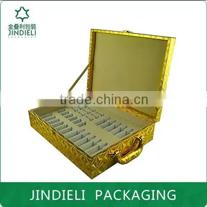 Golden Makeup Set Cosmetic Gift Box With Handle thumbnail-3