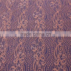 Good Quality Cotton Nylon Net Cord Lace Fabric With Scallop Edges for Garment thumbnail-5