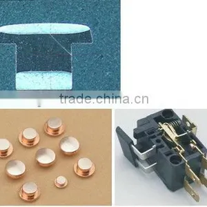 ISO ROHS Approved AgCu Alloy Silver Contacts Rivet for Air Circuit Breakers thumbnail-1