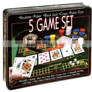 Hot Selling 5in1 100 Poker Chip Set With Good Quality thumbnail-1