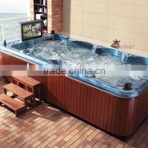 Wooden Skirt for Spa;different Colours Acrylic for Spa;pop up Speaker thumbnail-1