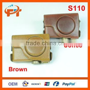 Leather Camera Case for Canon Powershot S110 S100 thumbnail-1