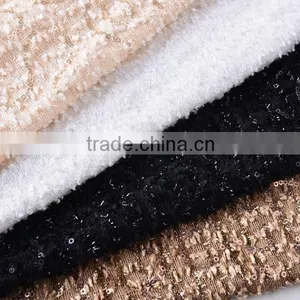 Lint Fabric Bottom 2 mm Sequins Embroidery African Swiss Lace Fabric thumbnail-6