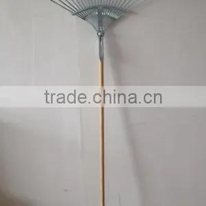 CX0510L Wooden Handle Heavy Duty Garden Steel Rake thumbnail-1