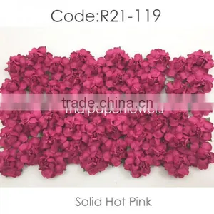 Hot Pink Center Handmade Mulberry Paper Flower, Wedding Party, Scrap-booking Crafts, Wholesale 21/119 thumbnail-1
