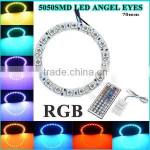 Good Quality 50mm DC12V Black PCB Full Circle Anegel Eyes for Honda City Led Lights thumbnail-3