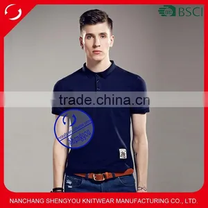 Custom Good Quality New Design Applique Polo Shirts thumbnail-1