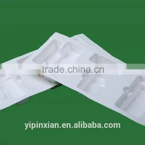 Eco-friendly Biodegradable Compostable Customized Electronic Blister Packaging White Molded Pulp Paper Insert thumbnail-3