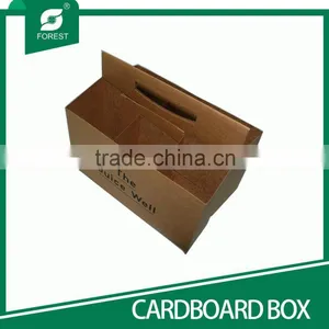 CARDBOARD PACKING BOX CARDBOARD 6 PACK BOTTLE CARRIER KRAFT Quality Choice thumbnail-4