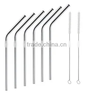Stainless Steel Drinking Straw 4PCS Straws With Brush thumbnail-5