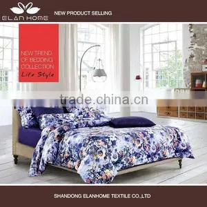 100% Cotton 133*72 Luxury Reactive Printing Bed Sheet Set thumbnail-2