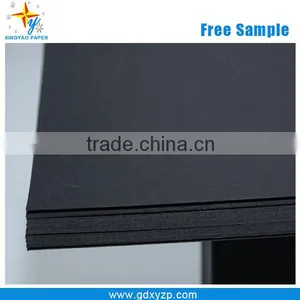 Wrapping And Packing Use Carbon Black Core Paper/ C1S Black Color Core Paper Board thumbnail-2