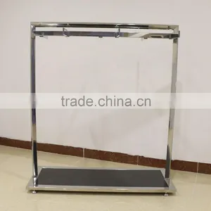 Variable Stainless Steel Clothes Hanging Rack for Shop Display thumbnail-1