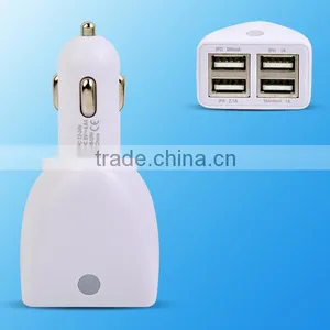 2016 New Design Adapter 4 Port Usb Car Charger for Mobile Phone thumbnail-1