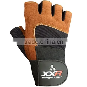 XXR BROWN Weight Lifting Gloves Strengthen Training Fitness Gym Exercise Workout thumbnail-3