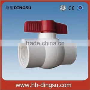 Low Price White Color Plastic PVC Ball Valve thumbnail-1