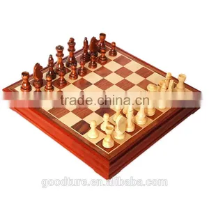 Solid Wood Chess Game Box Set thumbnail-1