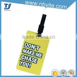 Chinese Factory Direct Sale Shapes Custom Plastic Soft Pvc Luggage Tag thumbnail-1