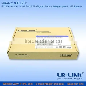 OEM/ODM Intel I350 Chipset PCI Express x4 Quad Port SFP Gigabit Ethernet Lan Card thumbnail-5
