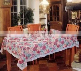 Embossed &shiny Pvc Rectangular Table Linens thumbnail-1