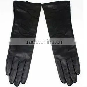 Women Leather Glove Winter Cashmere Lined thumbnail-1