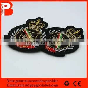 Gold Thread Sew on Embroidery Patch Embroidery Badge thumbnail-5