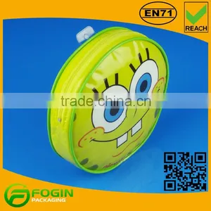 Cartoon Printed Ziplock Round Makeup Bag thumbnail-1