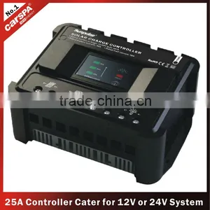ENS Series 12/24V, 25A PWM Solar Charge Controller With LCD (ENS12/24-25) thumbnail-1