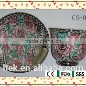 Ceramic Bone China Cup and Saucer thumbnail-6