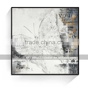 Abstract Art Modern Canvas Oil Painting With Picture Frame thumbnail-1