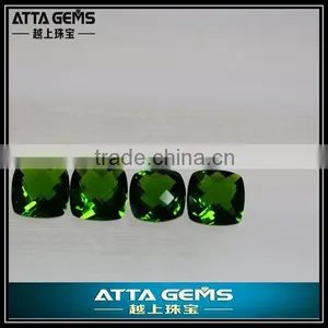 Created Olive Quartz-double Checker Cut Glass thumbnail-1