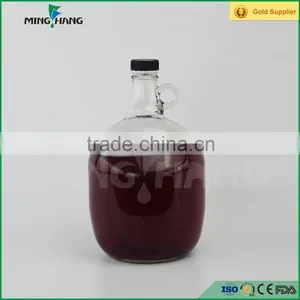 2L Glass Wine Bottle With Handle and Cap thumbnail-3