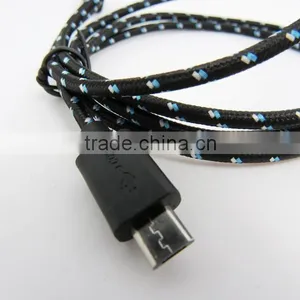 Bulk Buy From China Fabric Nylon Braided Usb Mobile Charger Cable for Mobile Phone thumbnail-3