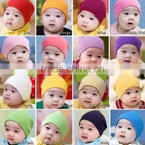 Baby Combed Cotton Beanie Knit Hat thumbnail-1